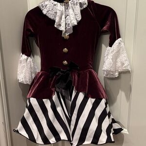 Weissman Burgundy and Black Striped Kids Costume